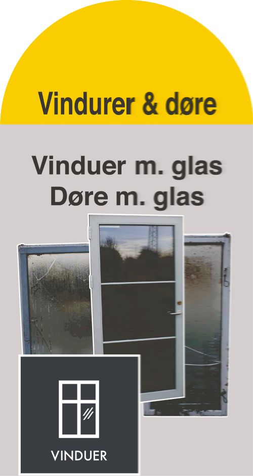 Vinduer / døre med ramme (Container 20)